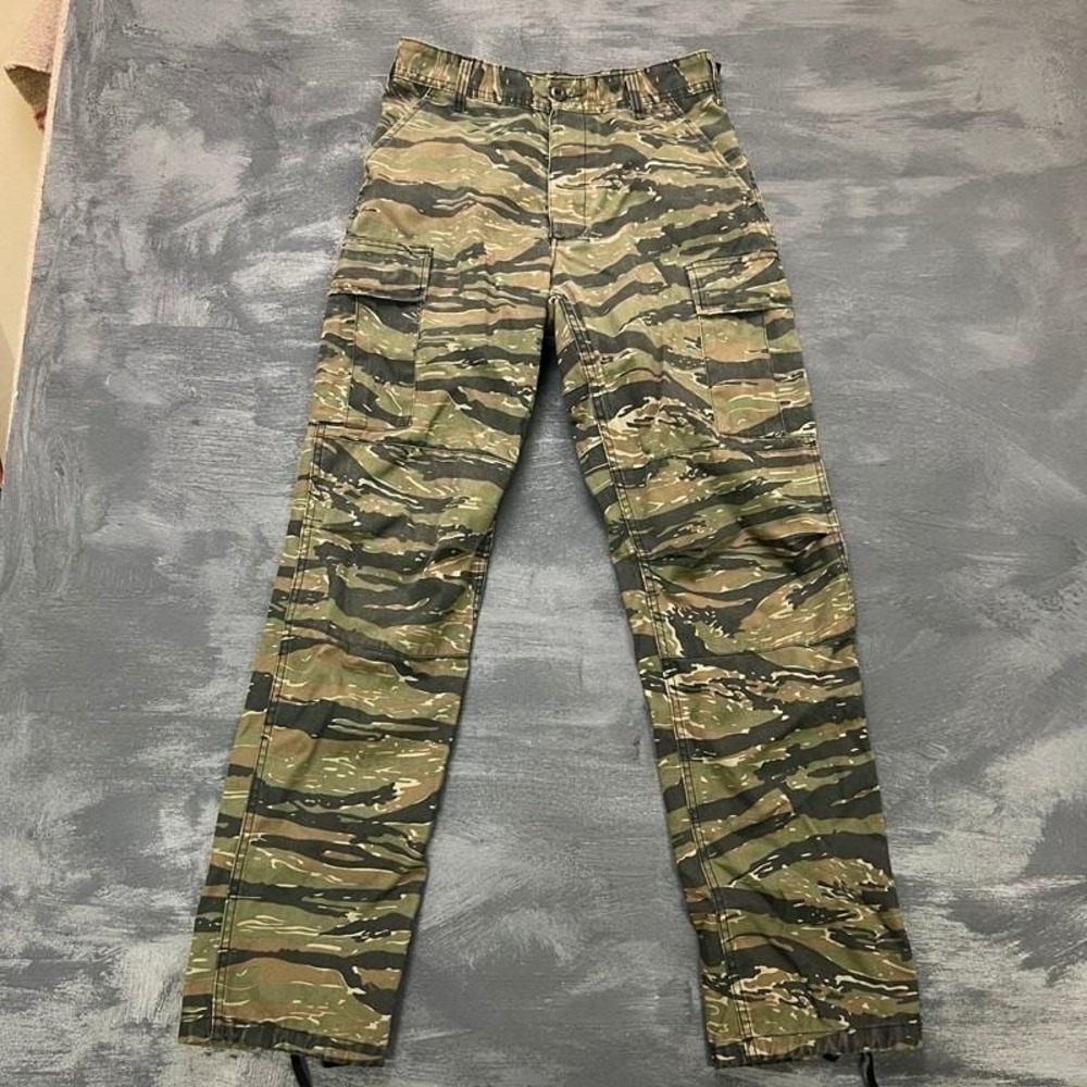 Vintage Tiger Stripe Cargo Pants Mens Small Regular Green‎ 1990s US Army